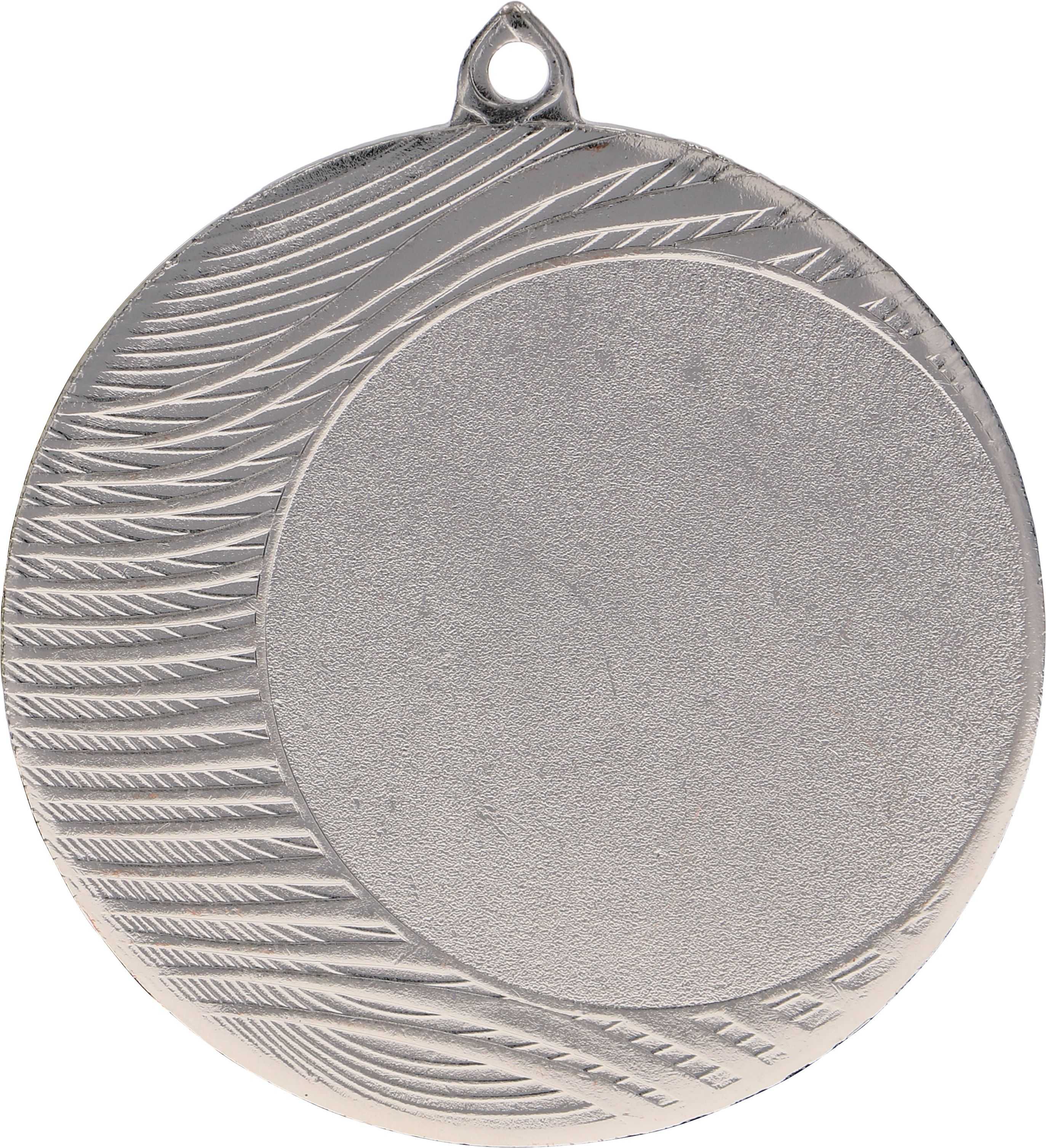 Silberne Medaille mit Strukturmuster