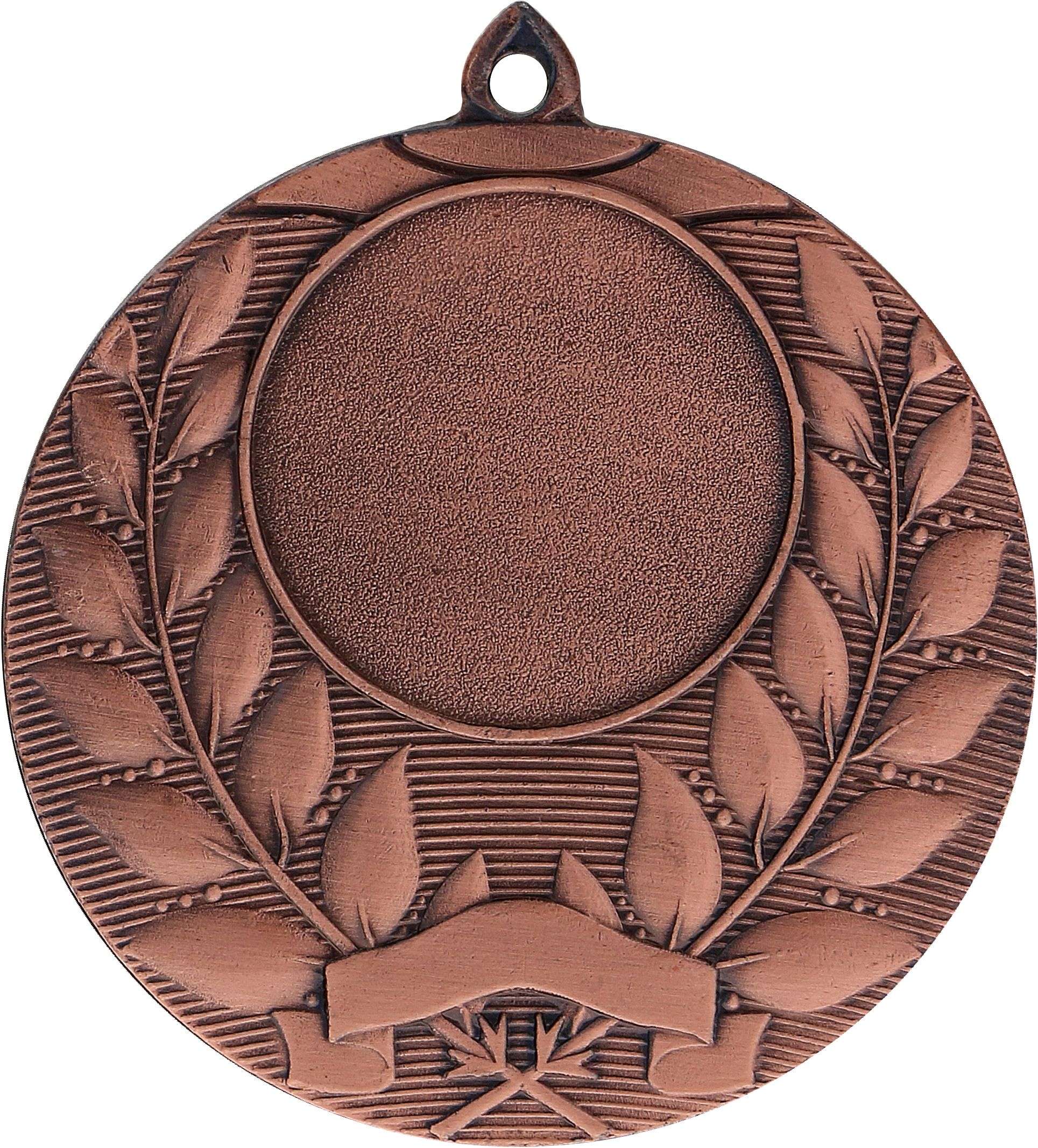 Bronzene Medaille mit Lorbeerkranz